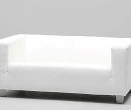 Lounge White 2er Sofa