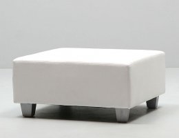 Lounge White Hocker
