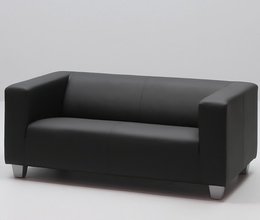 Lounge Black 2er Sofa