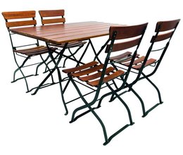 Biergartentisch 120x80 cm mit Biergartentstuhl