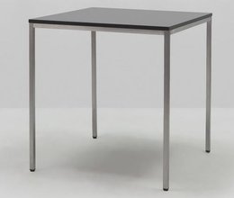 Buffettisch hoch 80x80 schwarz