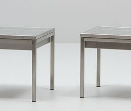 Couchtisch Glas & Wanne 50x50