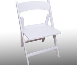 Klappstuhl weiß