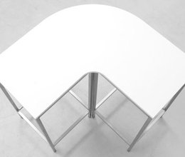Stehtisch Fluctus 90 weiß