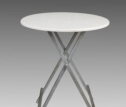 Stehtisch 80 cm, weiß