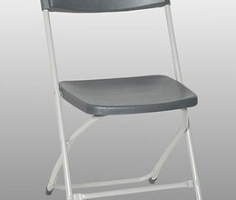 Klappstuhl (grau), maximal zulässige Belastung 95 kg