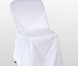 Stuhl-Husse, weiß, für Klappstuhl